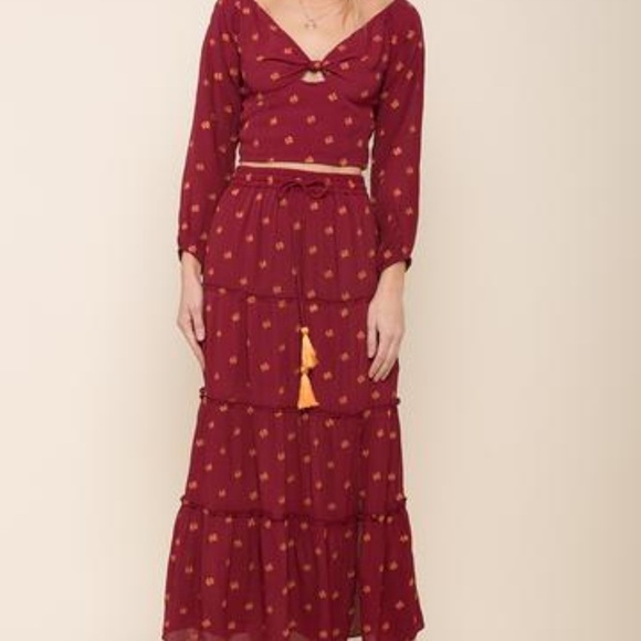 Raga Boho Front Knot Crop Top - Picture 3 of 7